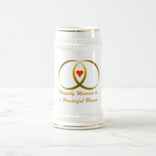 Caneca De Cerveja Feliz Casado