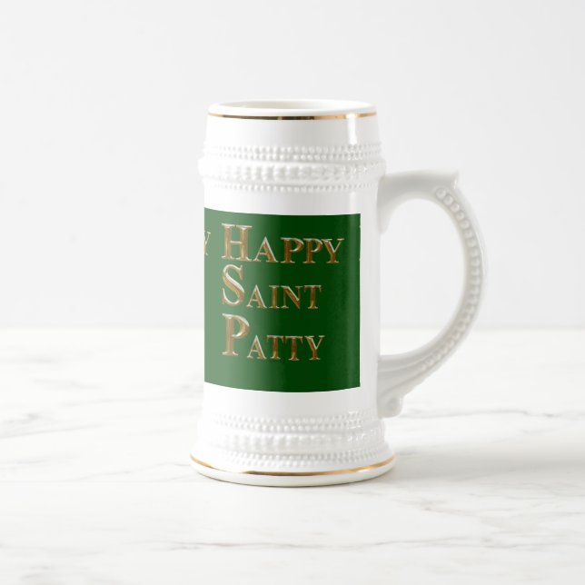 Caneca De Cerveja FELIZ DIA DE SÃO Patrício (Direita)