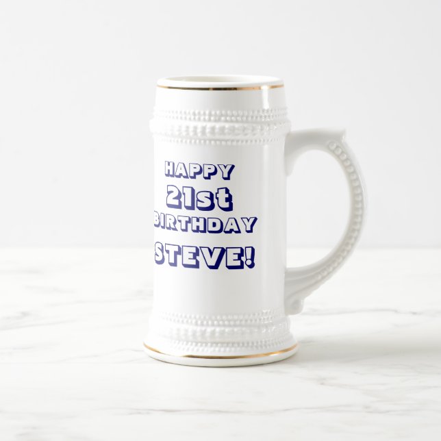 Caneca de cerveja feliz feita sob encomenda da (Direita)
