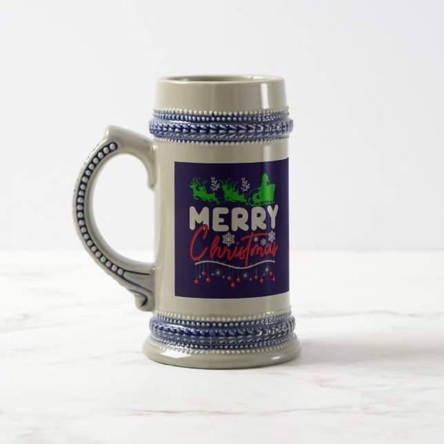 Caneca De Cerveja Feliz Natal-60842 (Esquerda)