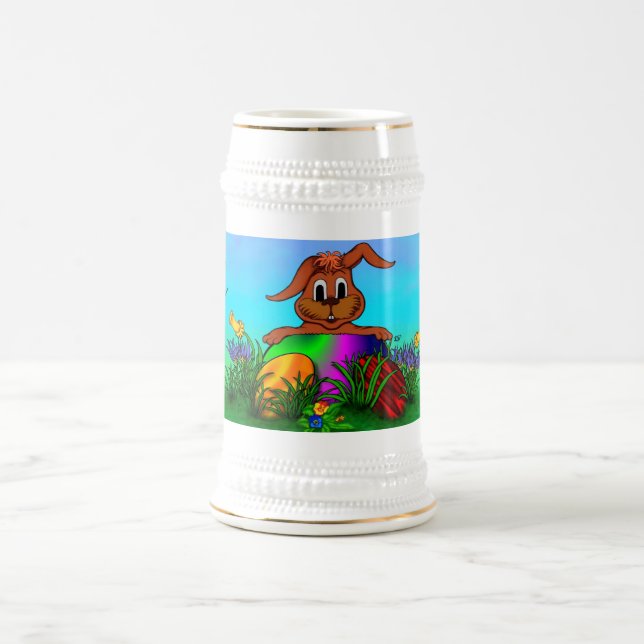 Caneca De Cerveja Felz pascoa! Coelho páscoa (Centro)
