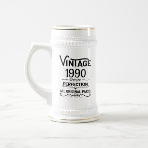 Caneca De Cerveja Festa de aniversário de 35ª safra personalizada