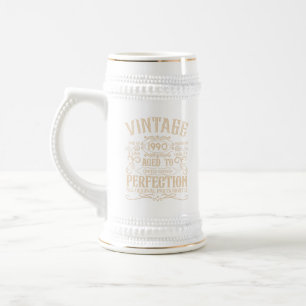 Caneca De Cerveja Festa de aniversário de 35ª safra personalizada