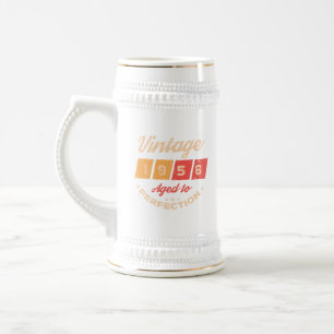 Caneca De Cerveja Festa de aniversário de 70 anos personalizada vint