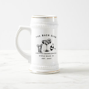 Caneca De Cerveja Festa de Solteira Personalizada Moderna de Fim de