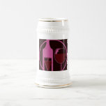 Caneca De Cerveja Festa de Solteiro<br><div class="desc">Design de Vinho de Festa de Bachelor</div>