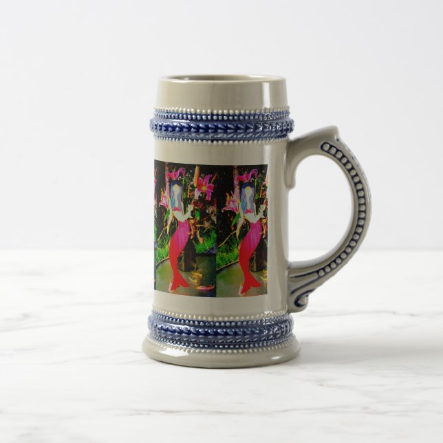 Caneca De Cerveja festas de sereia vermelha (Direita)