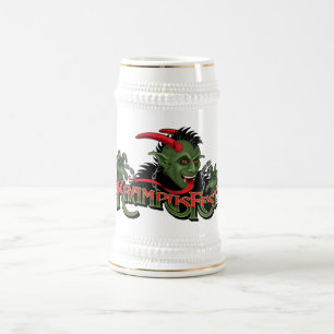 Caneca de cerveja festiva de Krampus