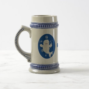 Caneca De Cerveja Figura de desenho animado de bolhas de baleia belu