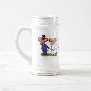 Caneca De Cerveja Figura de desenho animado do casal do mouse