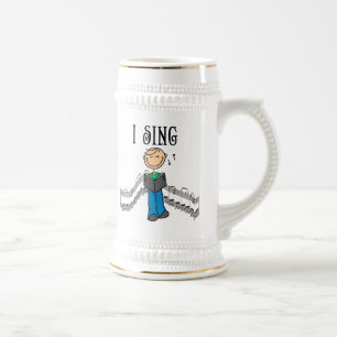 Caneca De Cerveja Figura de Palito Masculino Camisetas e Presentes E