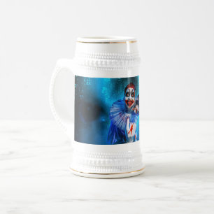 Caneca De Cerveja figura sinistra de palhaço de Halloween da Slipper