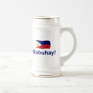 Caneca De Cerveja Filipino Mabuhay!