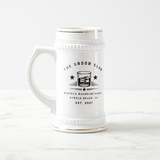 Caneca De Cerveja Fim de Semana Personalizado com Tema de Uísque par (Esquerda)