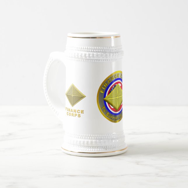 Caneca De Cerveja Finance Corps Veteran (Frente Esquerda)