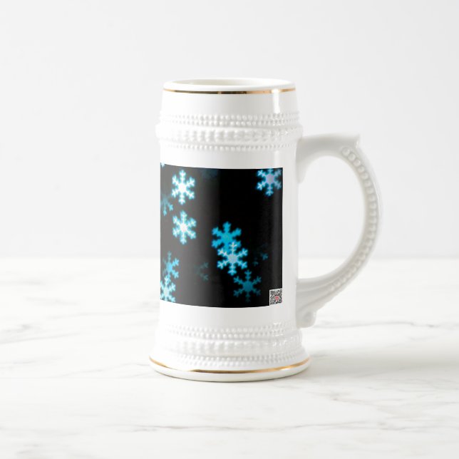 Caneca De Cerveja Flocos de neve mágicos de Natal (Direita)