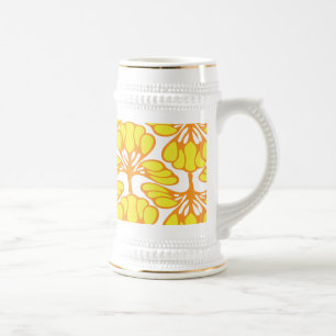 Caneca De Cerveja flora amarela