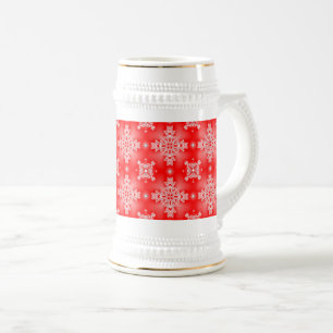 Caneca De Cerveja Flores de Artdeco no Estilo Retroativo