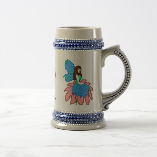 Caneca De Cerveja floresça a fada, cópia feericamente do dragão, (Direita)