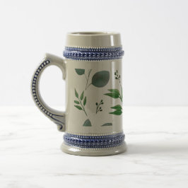 Caneca De Cerveja Folhas de eucalipto