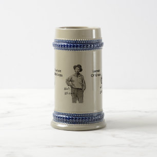Caneca De Cerveja Folhas de Relva. Walt Whitman