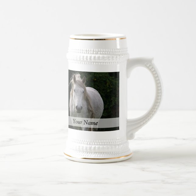 Caneca De Cerveja Foto de pônei bonito (Direita)