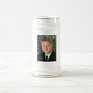 Caneca De Cerveja Foto do presidente Bill Clinton White House