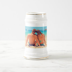 Caneca De Cerveja Foto e texto personalizados - seu próprio Design