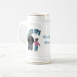 Caneca De Cerveja Für den stolzen Opa Motiv Opa mit Enkelin Bierkrug