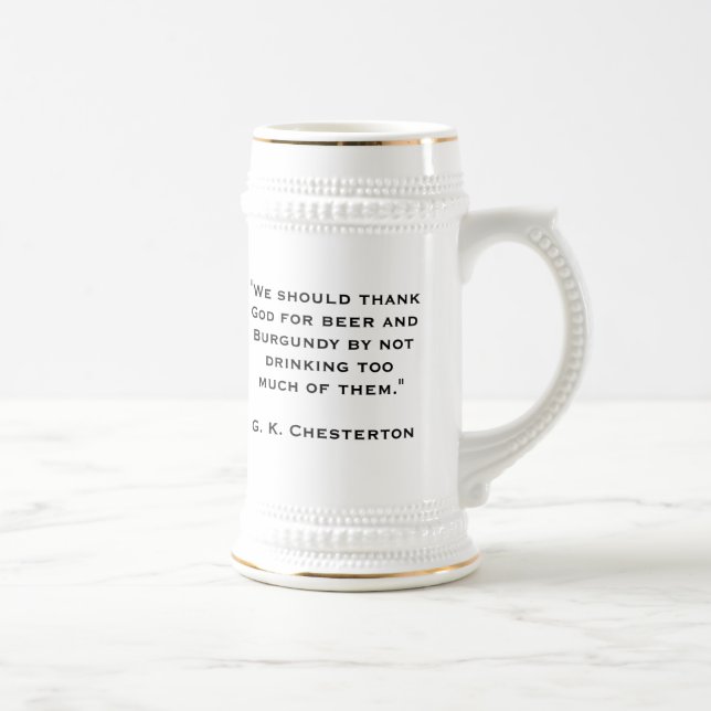 Caneca De Cerveja G.K. Chesterton (Direita)
