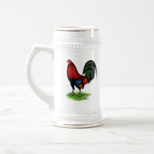 Caneca De Cerveja Gamecock: Vermelho escuro (Esquerda)