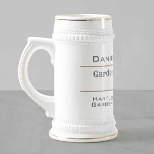 Caneca De Cerveja Gardener do campeão de jardinagem do ano