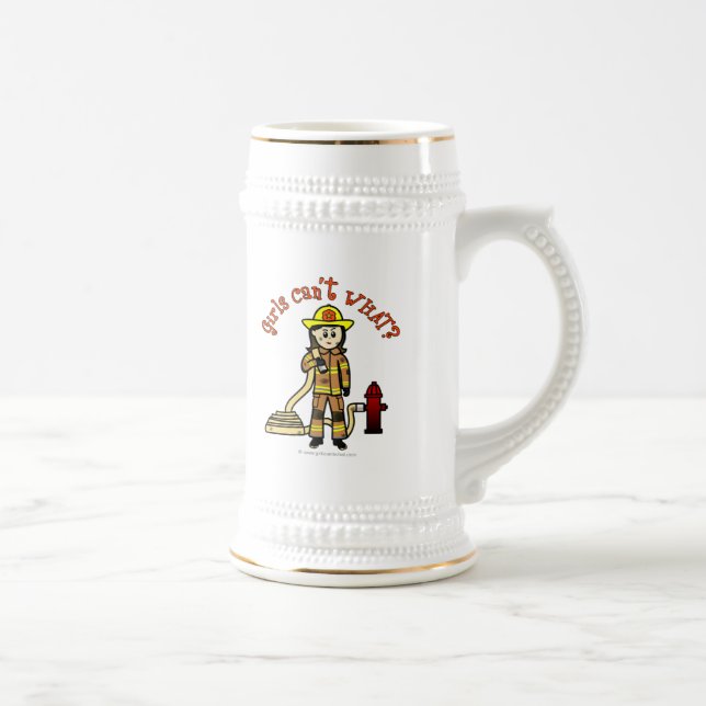 Caneca De Cerveja Garota Bombeiro (Direita)