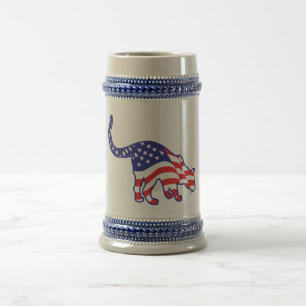 Caneca De Cerveja Gatinhos de 4 de julho
