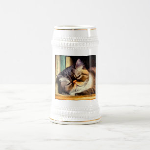 Caneca De Cerveja Gato de Shorthair Exótico