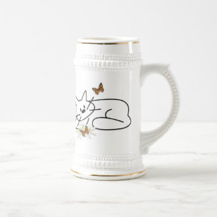 Caneca De Cerveja Gato do Doodle