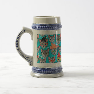 Caneca De Cerveja Gato no chapéu
