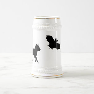 Caneca De Cerveja Gato Preto com Bat