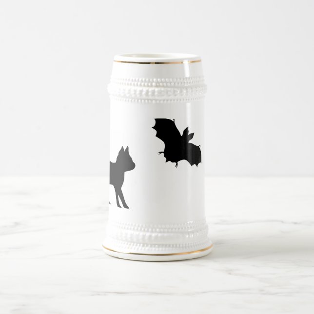 Caneca De Cerveja Gato Preto com Bat (Centro)