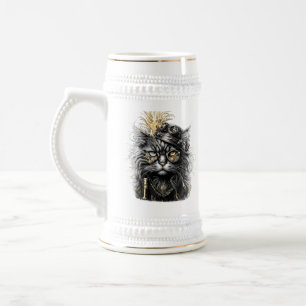 Caneca De Cerveja Gato Steampunk Incrível