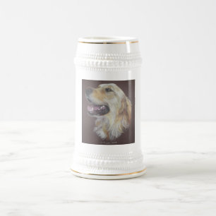 Caneca De Cerveja Golden retriever