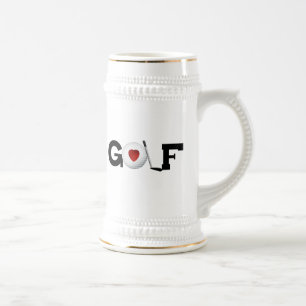 Caneca De Cerveja Golfe com camiseta e presentes da bola de golfe
