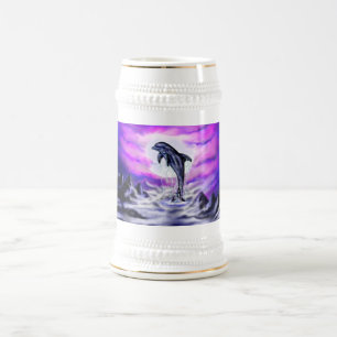 Caneca De Cerveja Golfinho de Lua