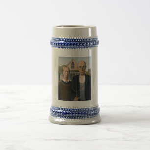 Caneca De Cerveja Gótico Americano: Vida Rural Pobre Agricultor Rura