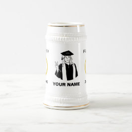 Caneca De Cerveja Graduação da Turma de 2026 – Graduada em Paz