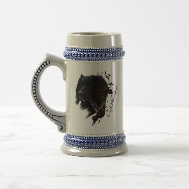 Caneca De Cerveja Grande Munsterlander com faisão (Esquerda)