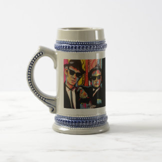Caneca De Cerveja Gravata Blues Brothers Pop Art Presente do Dia dos