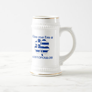 Caneca De Cerveja Gregos personalizados beijam-me que eu sou