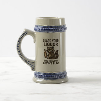 Caneca De Cerveja Guaxinim Bêbado 