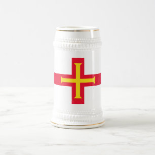 Caneca De Cerveja Guernsey Flag